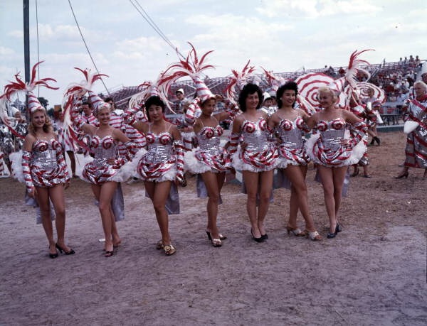 Ringling Circus performers at the winter quarters in Sarasota