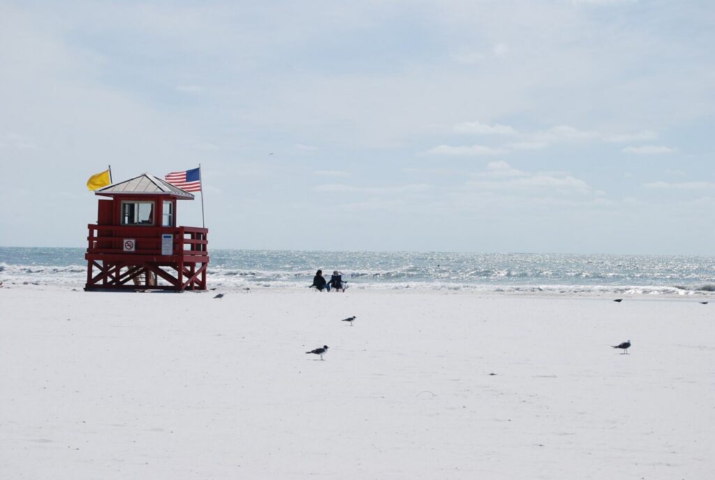White quartz sand at Siesta Beach, Siesta Key