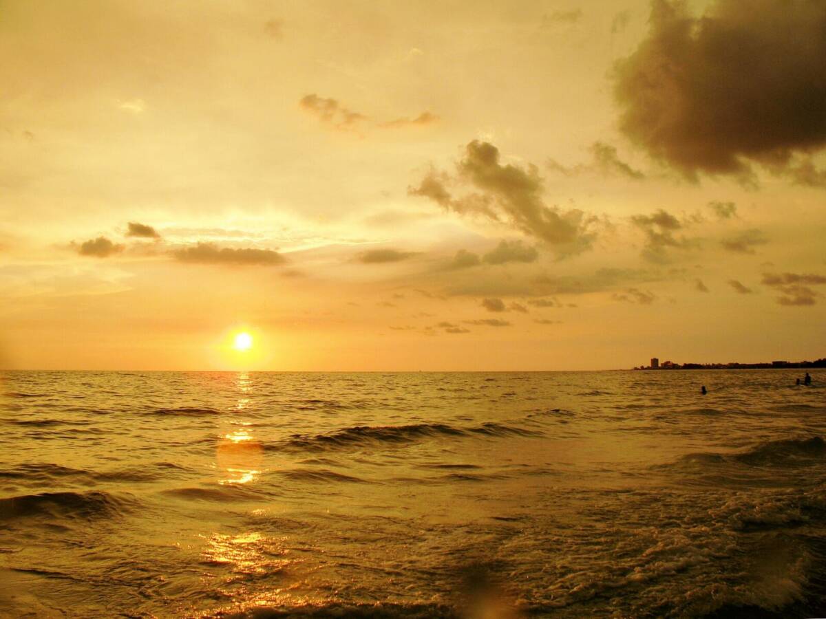 Sunset over the Gulf of Mexico from Siesta Key, Sarasota