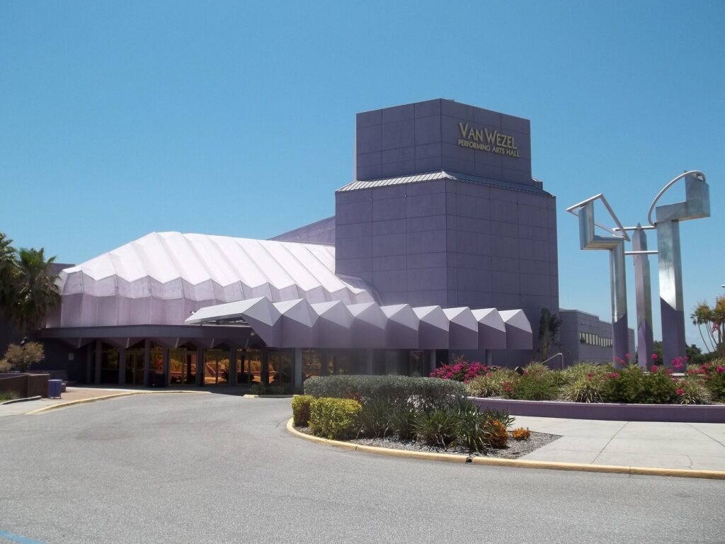 The Van Wezel Performing Arts Hall on the Sarasota bayfront